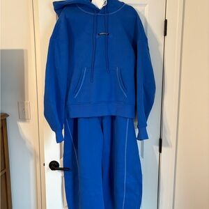 AELFRIC EDEN SOUFFLÉ BAGGY CLOUD HOODIE and Sweatpants Set New with tags